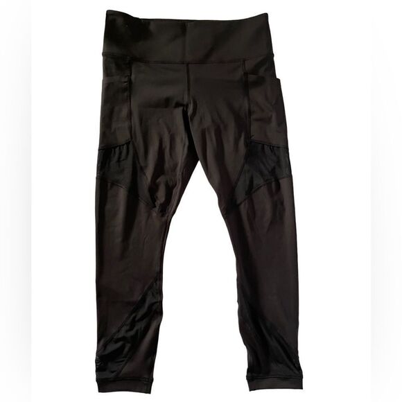 Members Mark Zen active tie dye blue jacket + black compression ankle legging XL - Picture 13 of 16